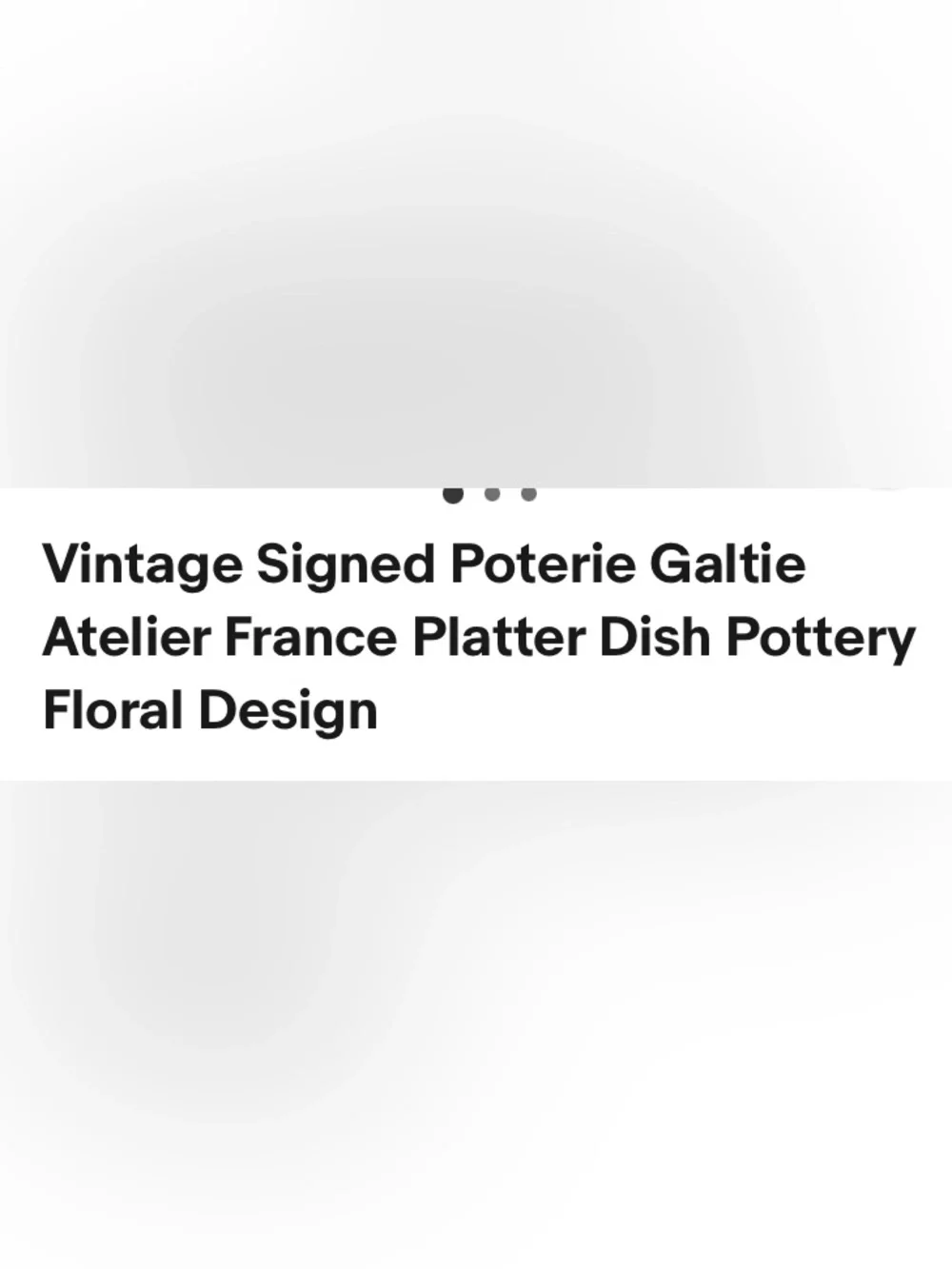 6 Williams Sonoma. Pot Erie Galtie signed Dessert Plates France